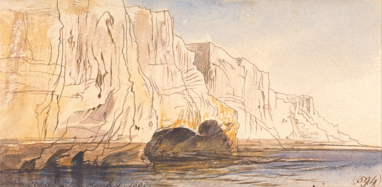 Abu Fodde, 16.00, 4 mars 1867 (594) av Edward Lear