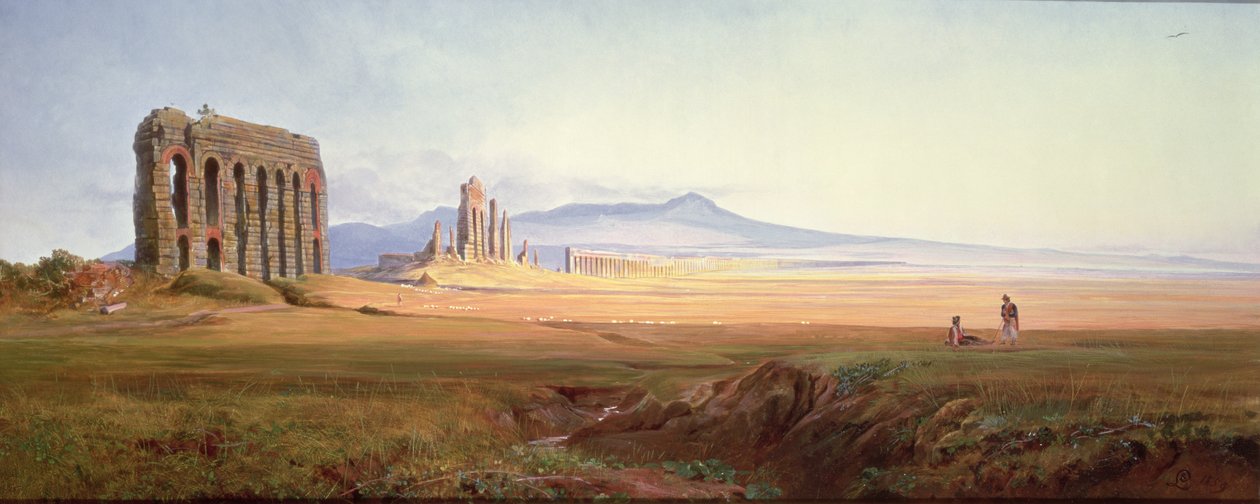 Akvedukten av Nero, Rom av Edward Lear