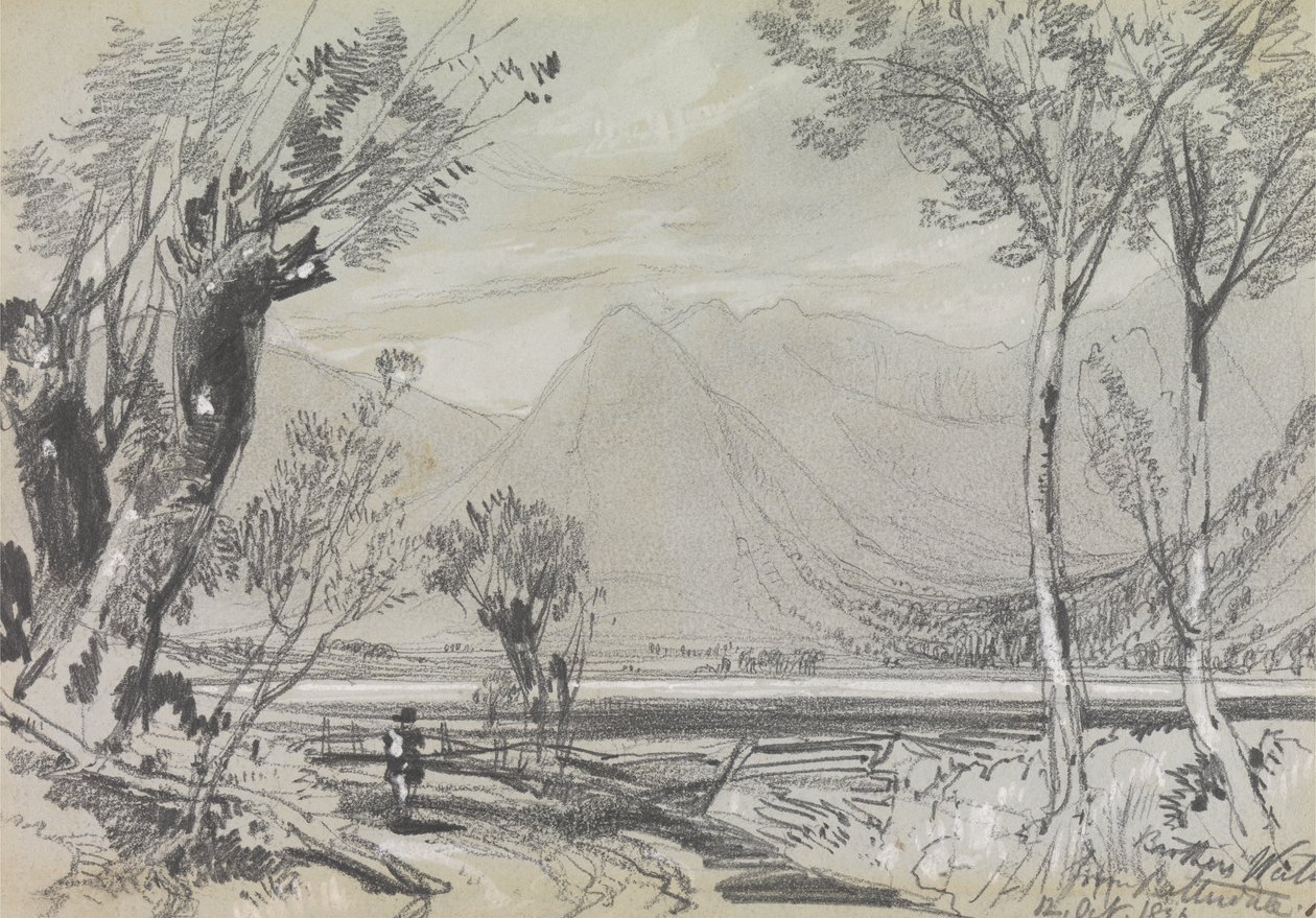 Brothers Water från Patterdale av Edward Lear