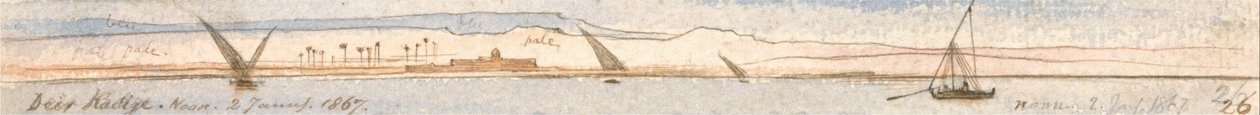 Hjortskogar, middag, januari ೨, ೧೮೬೭ (೨೬) av Edward Lear