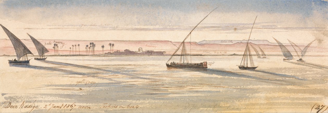Deyr woods, middag., Januari ೨, ೧೮೬೭ (೨೭) av Edward Lear