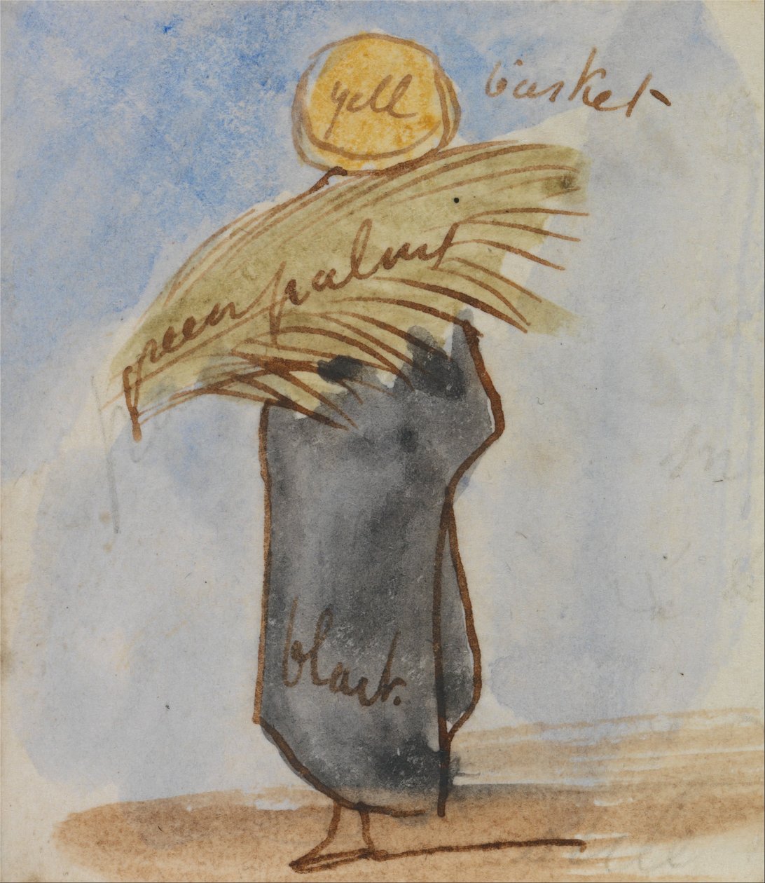 Egyptisk man av Edward Lear