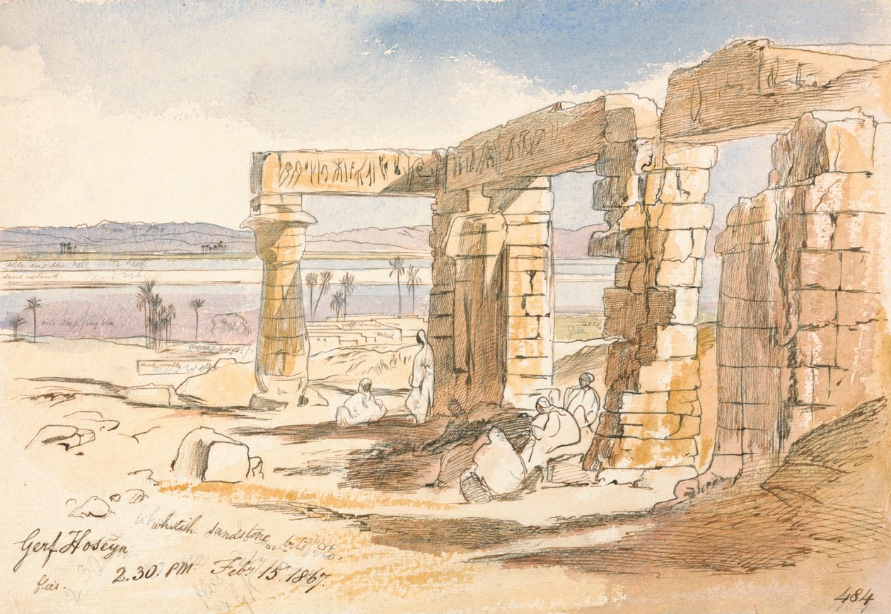 Gerf Hoseyn, 14-30, 15 februari 1867 (484) av Edward Lear