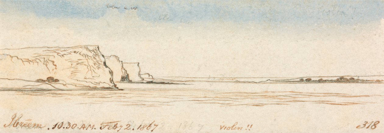 Ibreem, 10-30 am, 2 februari 1867 (318) av Edward Lear