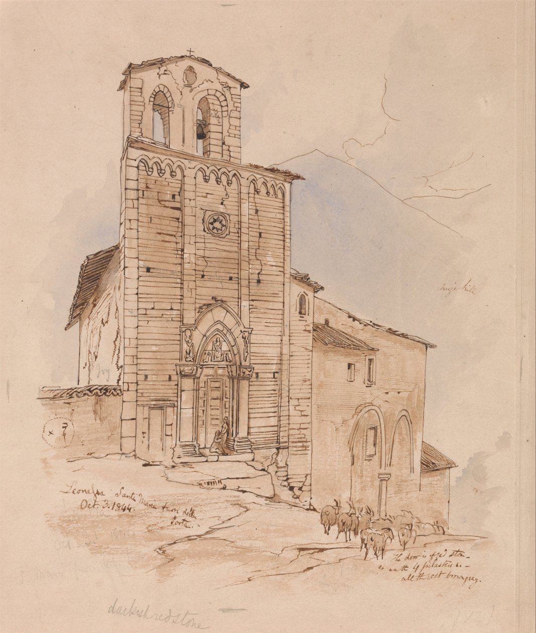 Leonessa, 3 oktober 1844 av Edward Lear