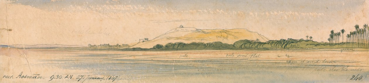 Nära Assouan av Edward Lear