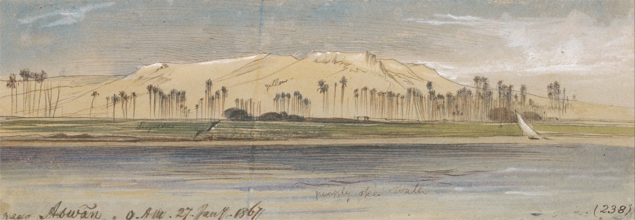 Nära Aswan av Edward Lear