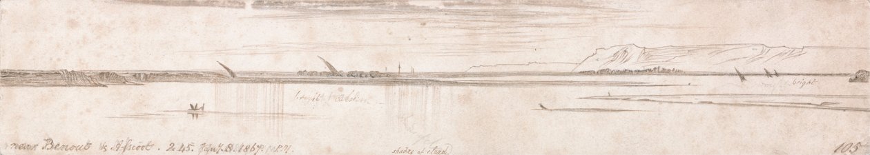 Nära Benout und Assioot av Edward Lear