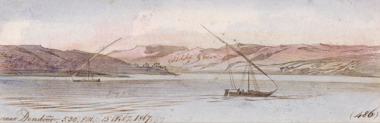 Nära Dendour av Edward Lear