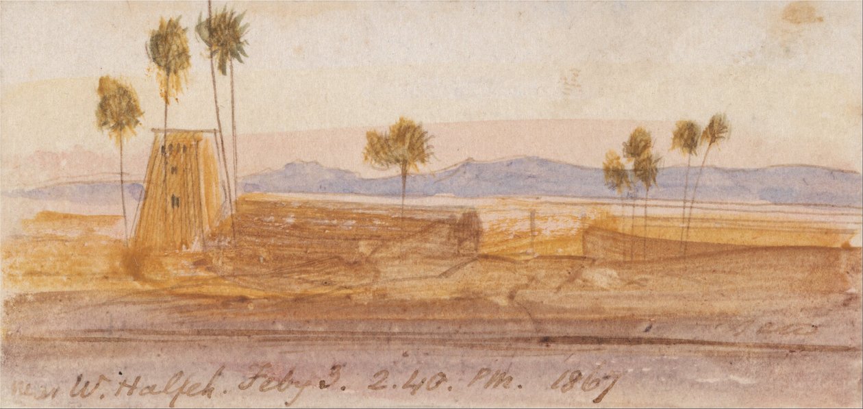 Nära Wady Halfeh av Edward Lear