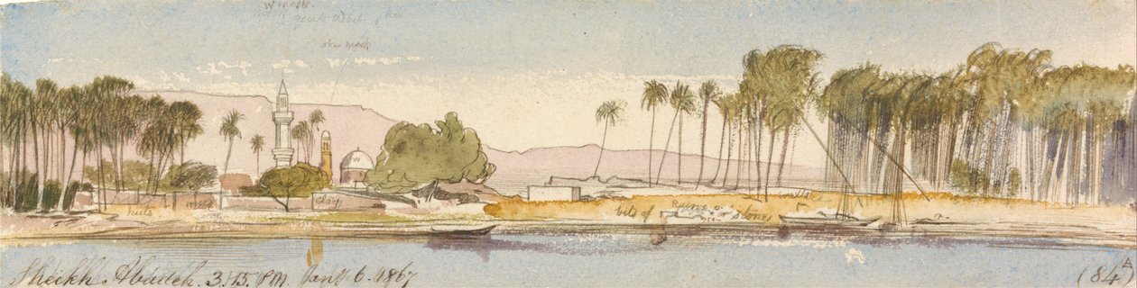 Sheikh Abadeh, 15-15, 6 januari 1867 (84) av Edward Lear