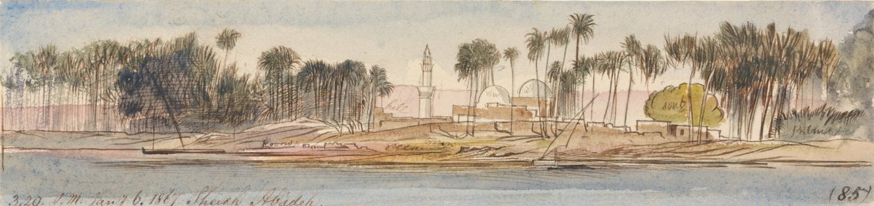 Sheikh Abadeh, 15-20, 6 januari 1867 (85) av Edward Lear