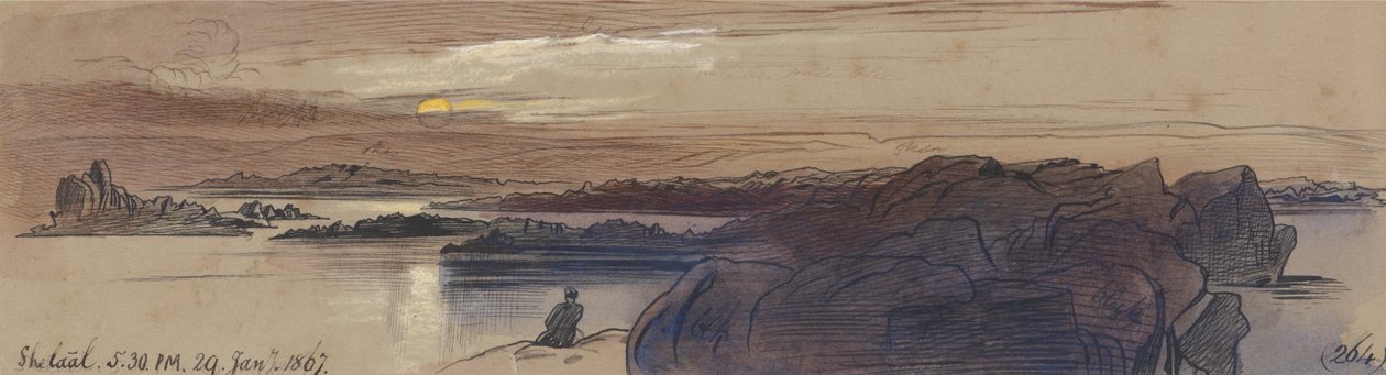 Shelaal, 5-30 am, 29 januari 1867 (264) av Edward Lear