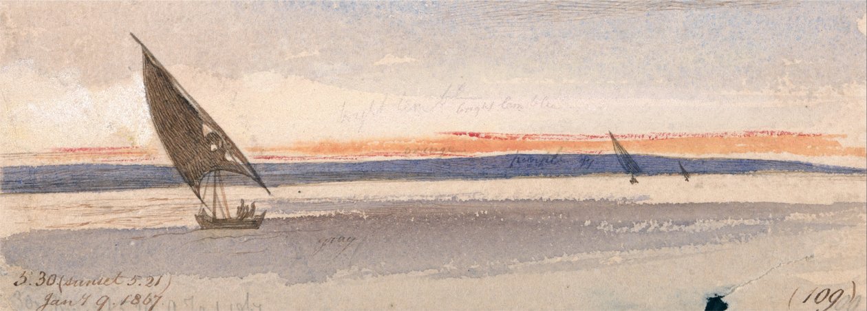 Solnedgång av Edward Lear