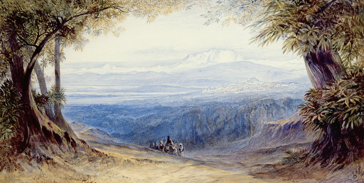 Villa Castellane, Varese, 1884 av Edward Lear