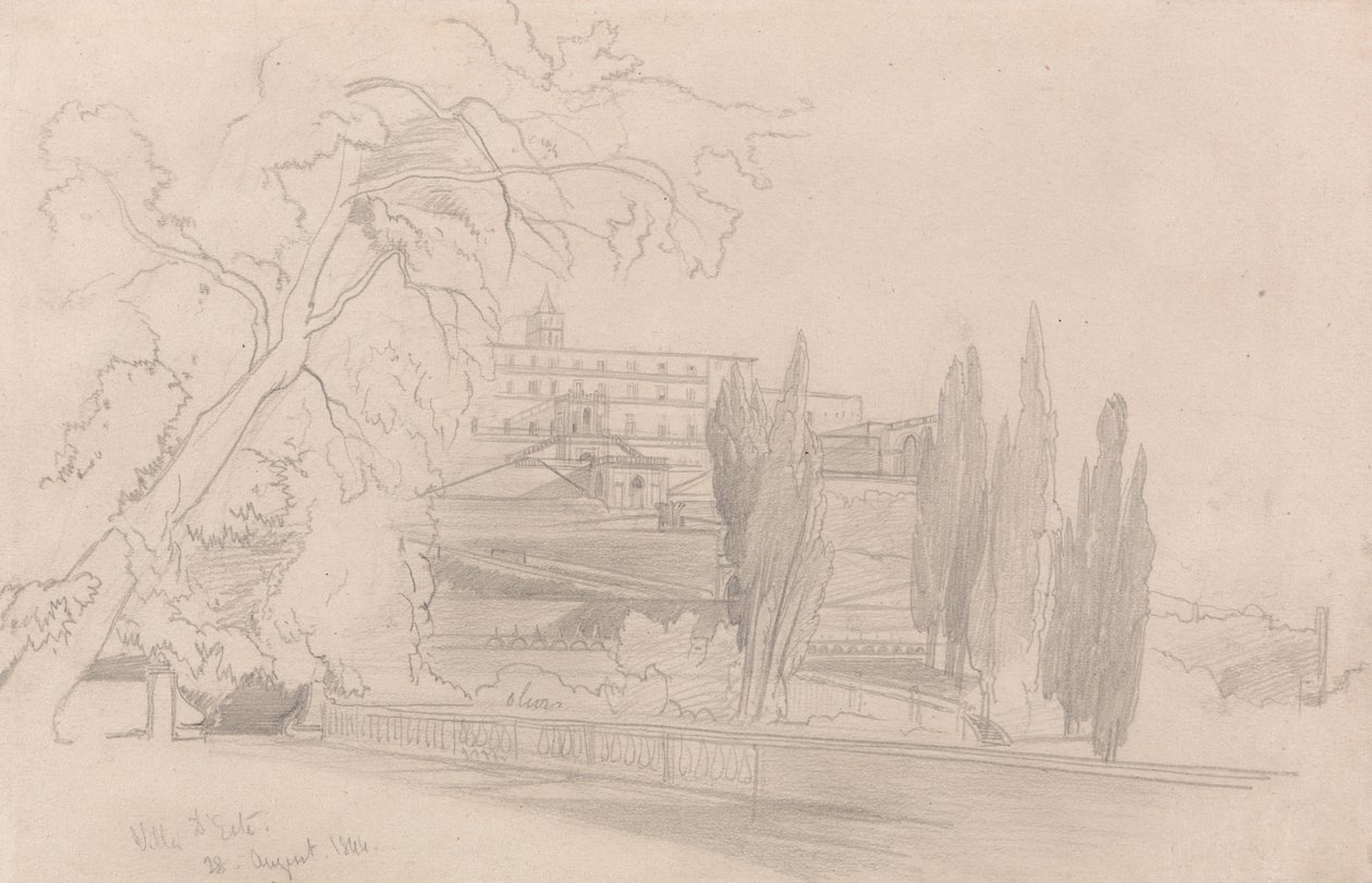 Villa dEste av Edward Lear