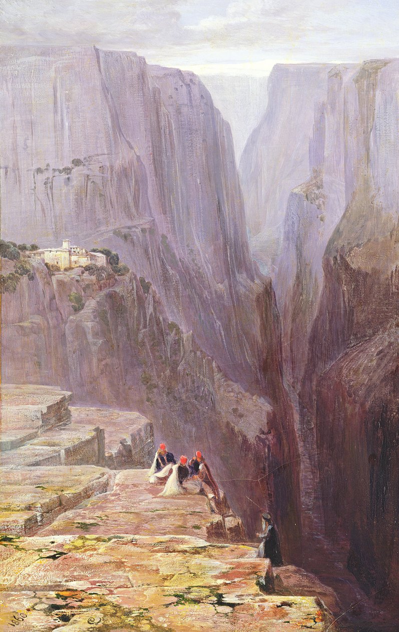 Zagori, Grekland, 1860 av Edward Lear