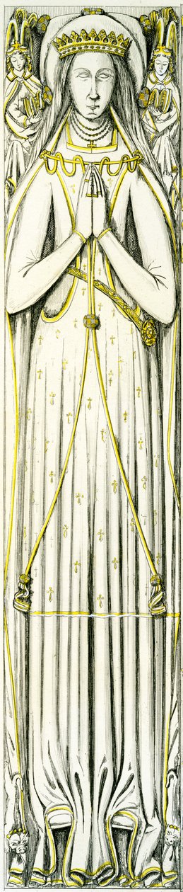 Lady Isabel Neville, alabasterbild från Smythe Tomb, St. Peter