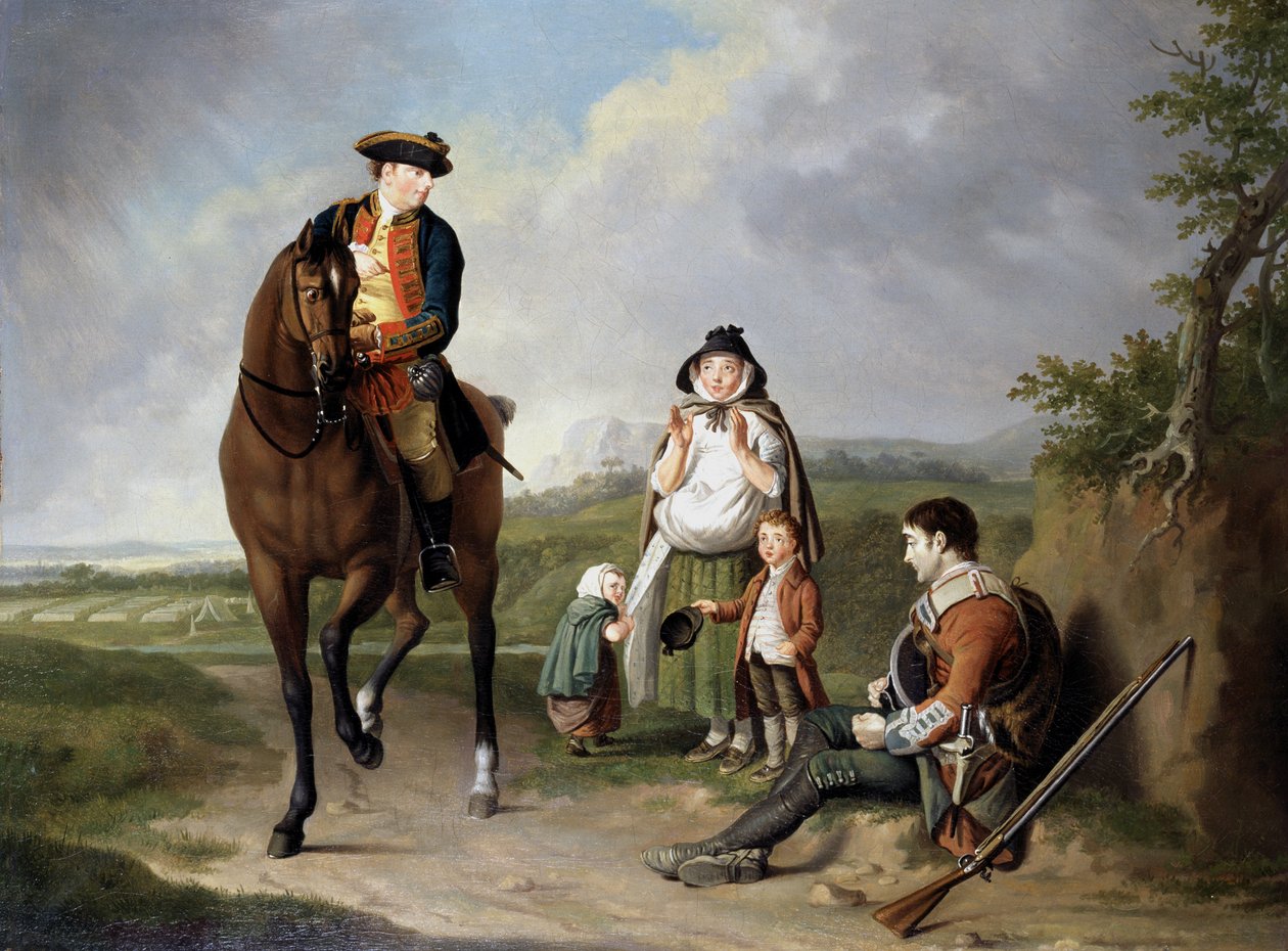 Markis av Granby (1721-70) som avlöser en sjuk soldat, ca 1765 av Edward Penny