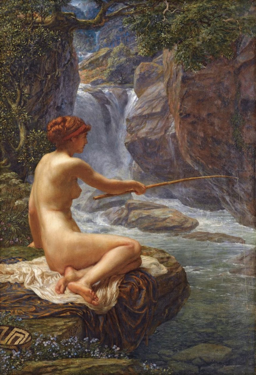 Une Nymphe du ruisseau av Edward John Poynter