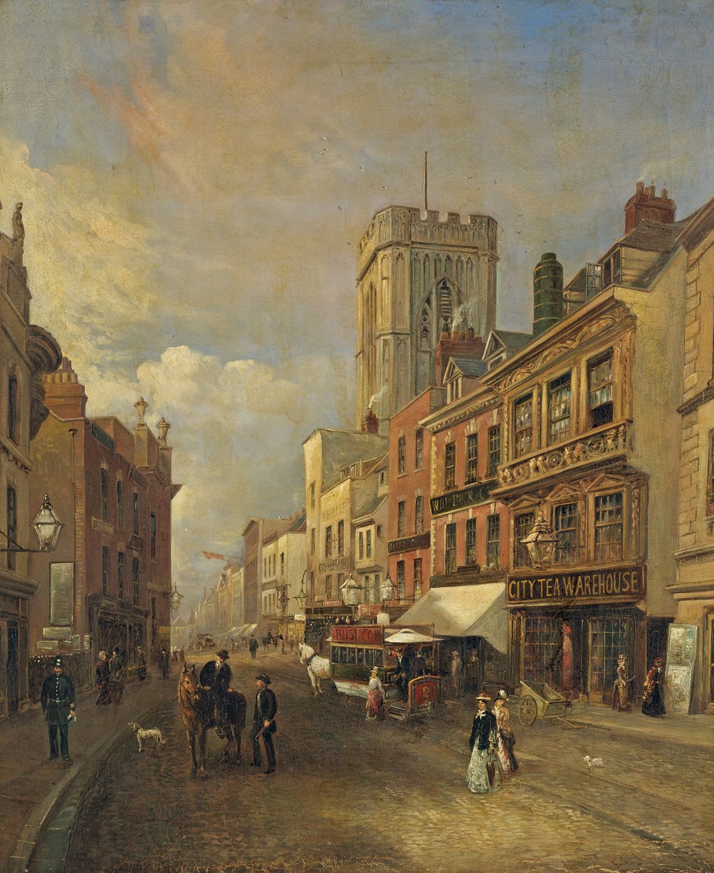 Southgate Street, Gloucester, ca 1875 av Edward Smith