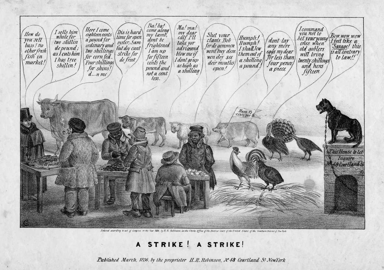 En strejk! En strejk!, c.1836 av Edward Williams Clay