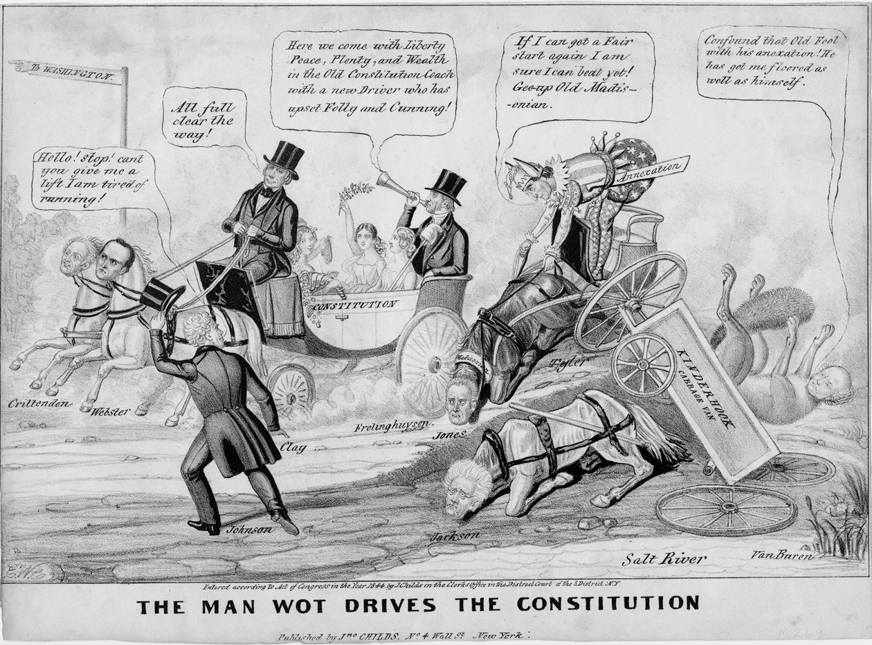 The man wot drives the constitution, utgiven av J Childs, New York, 1844. av Edward Williams Clay