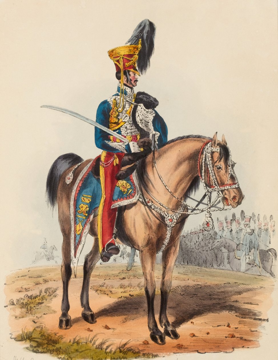 15:e husarerna, officer i granskningsordning av Edward (after) Hull
