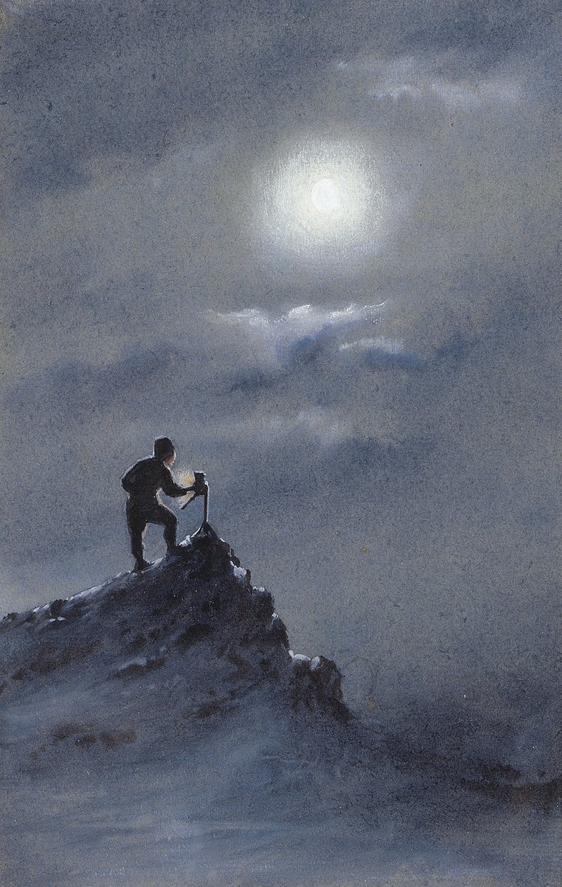 Birdie läser observationer på rampen, 6 juni 11, 1911 av Edward Adrian Wilson