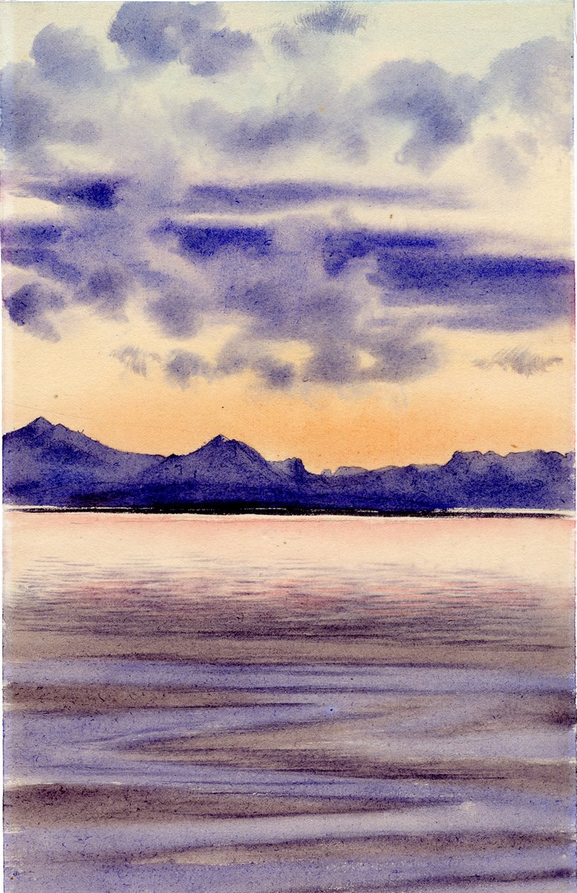 Stilla havet, 1901-04 (wc på papper) av Edward Adrian Wilson