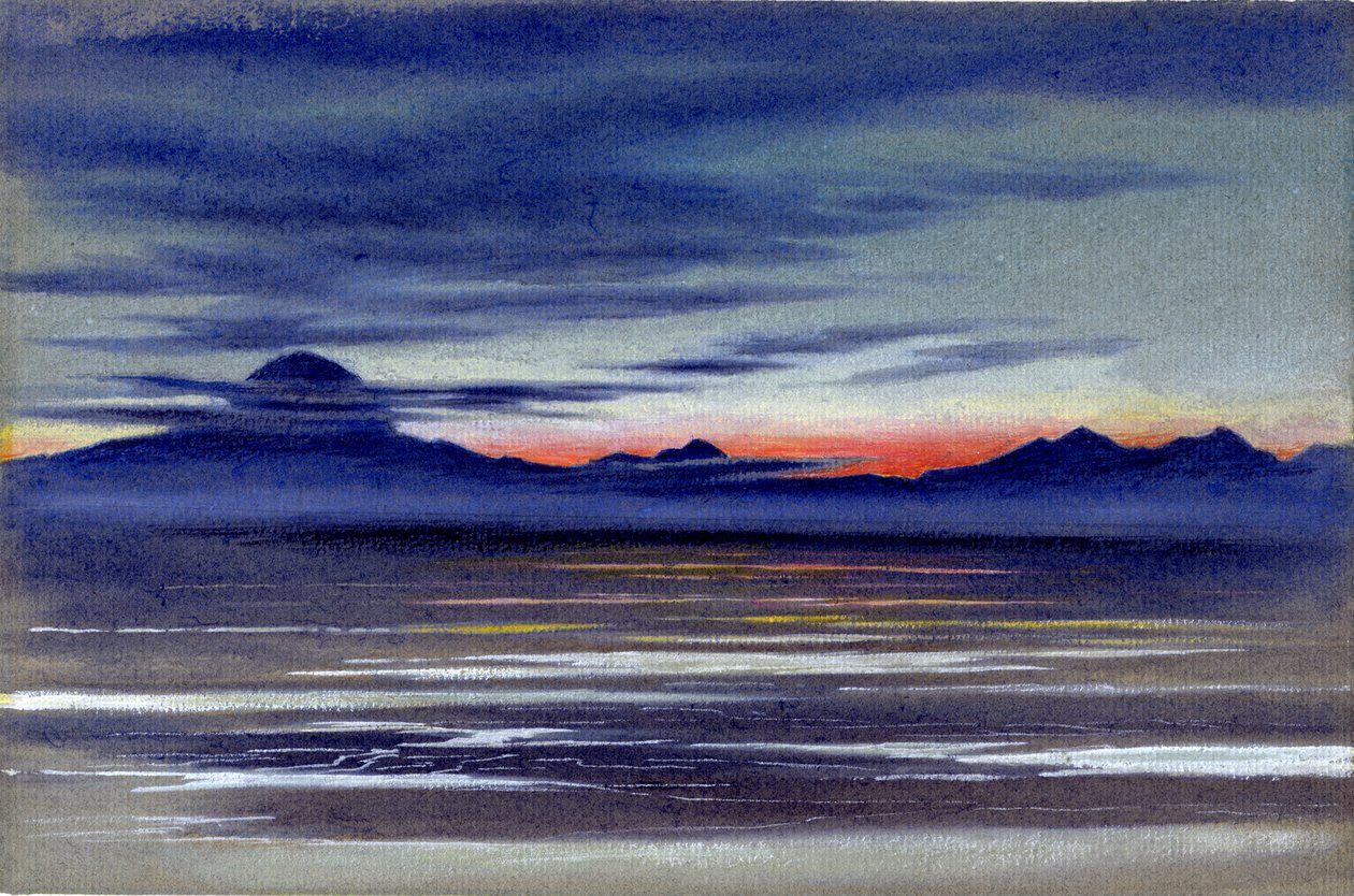 View of a Stretch of Sea, 1901-04 (wc på papper) av Edward Adrian Wilson