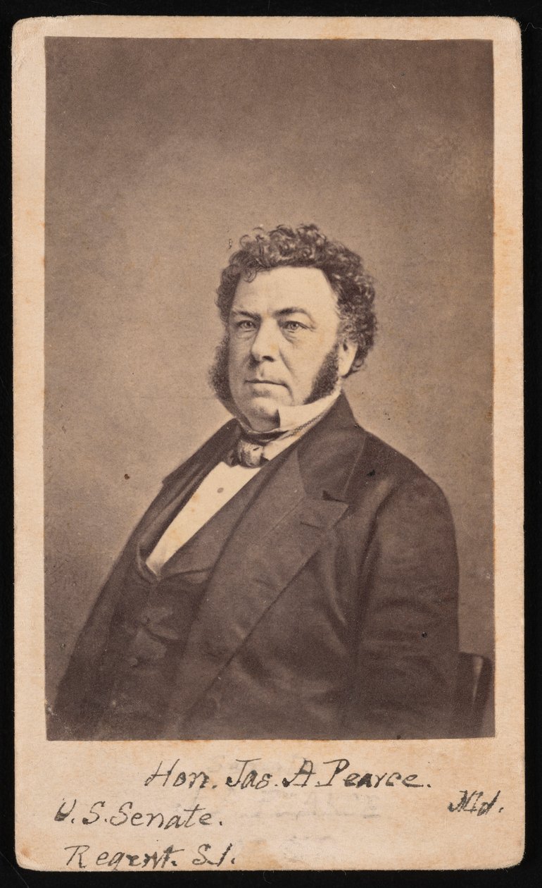 Porträtt av James Alfred Pearce 1805-1862, före 1862. av Edward Anthony