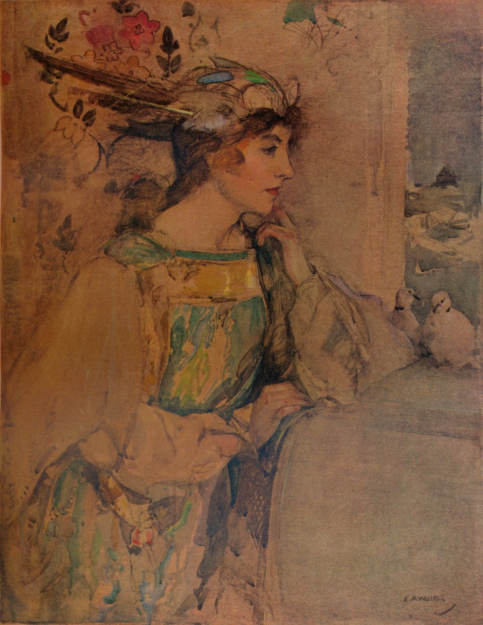 Eagerheart, c1900. av Edward Arthur Walton
