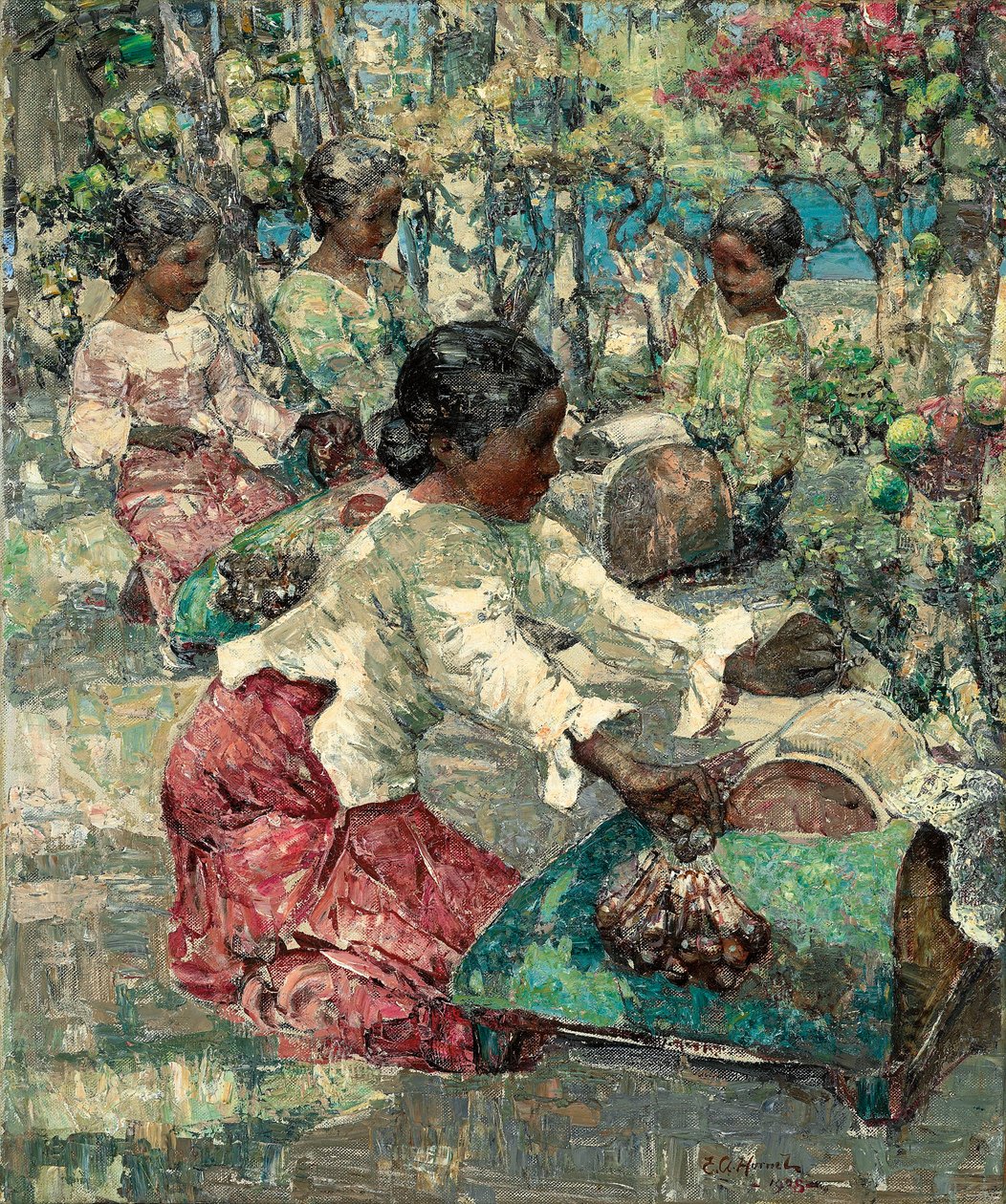 Burmesiska spetsmakare av Edward Atkinson Hornel