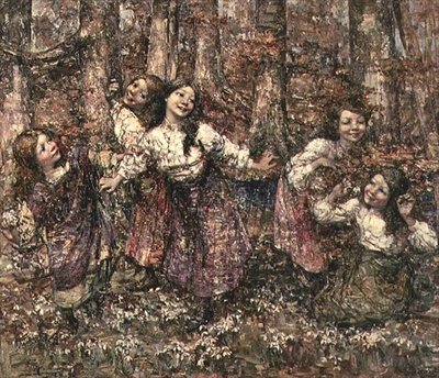 Februari Jungfrur av Edward Atkinson Hornel