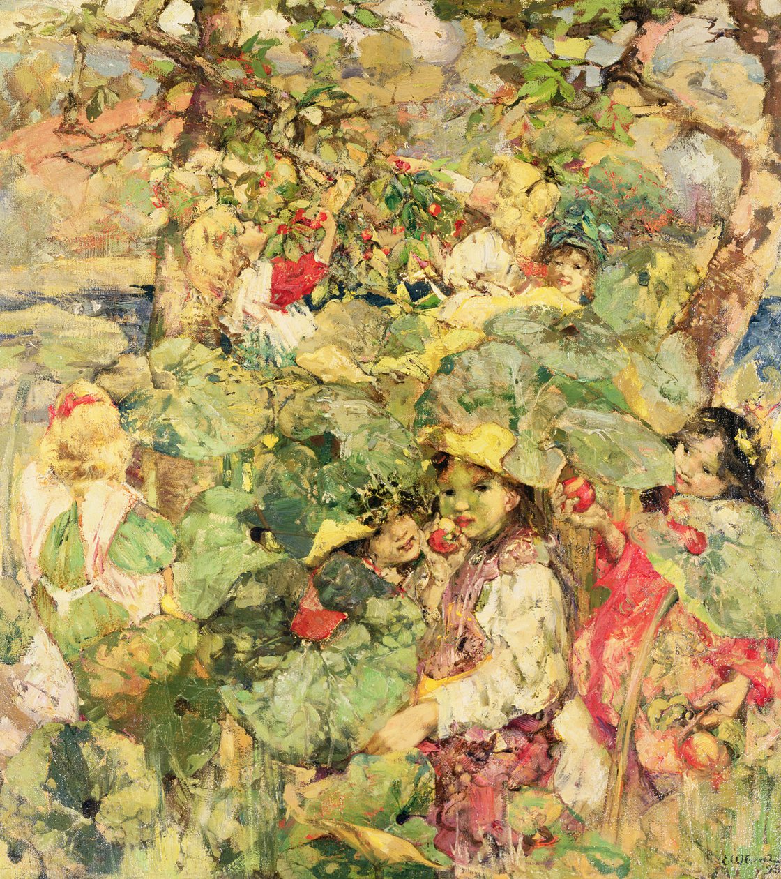I fruktträdgården av Edward Atkinson Hornel