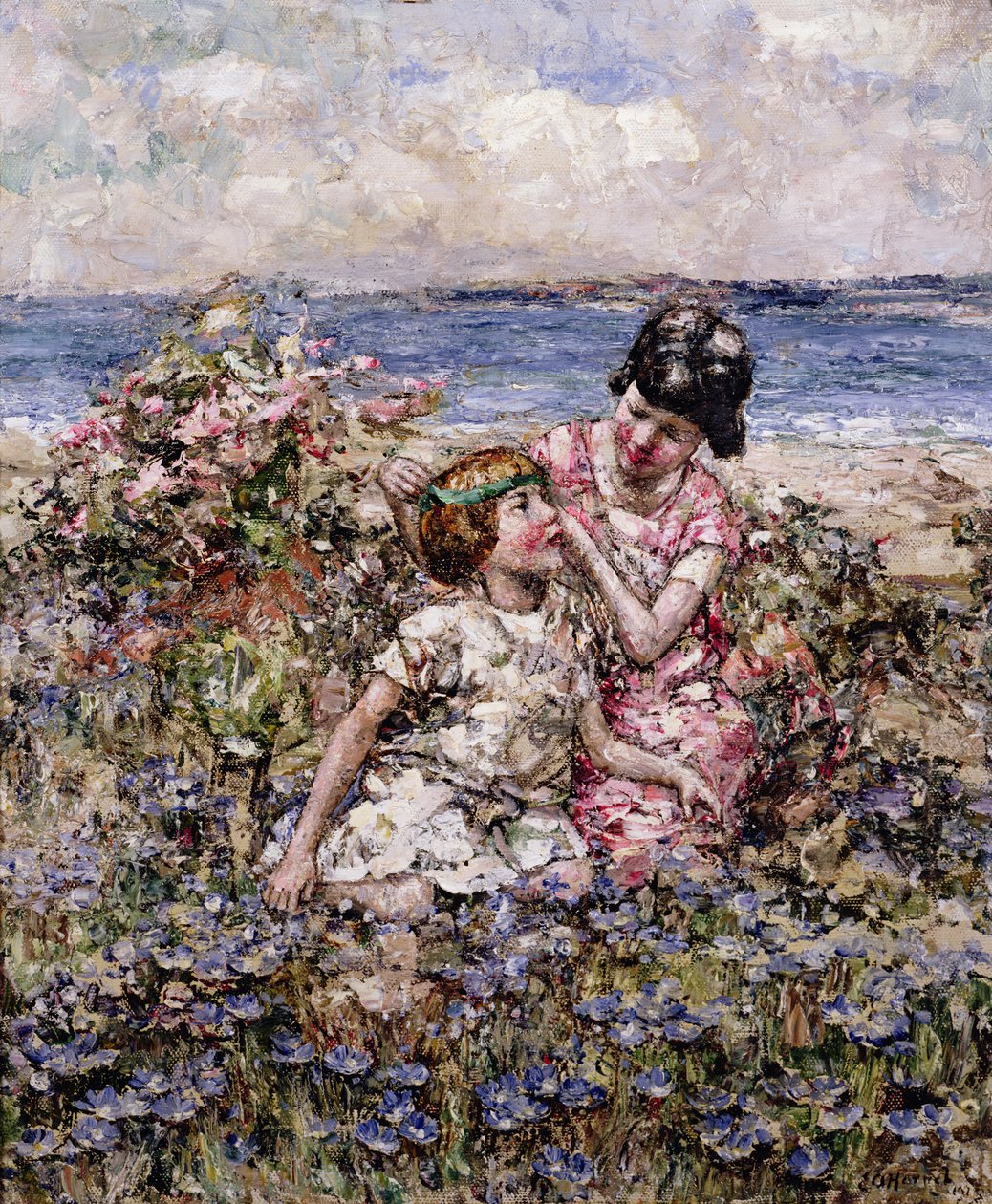 Majdrottningen (olja på duk) av Edward Atkinson Hornel