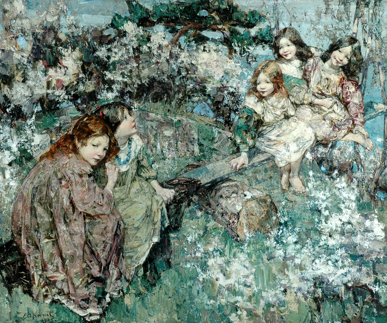 Gungbrädan av Edward Atkinson Hornel