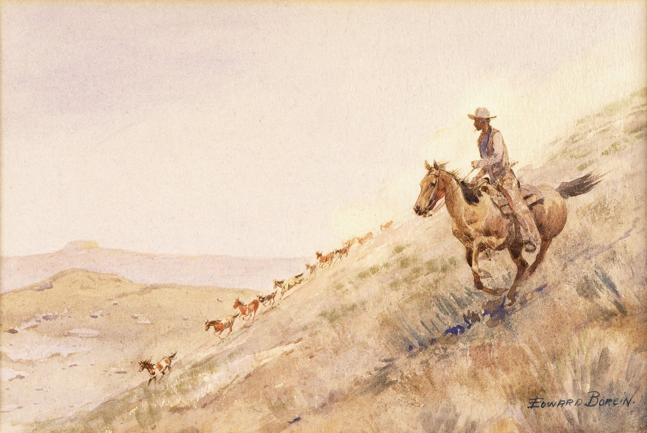 Avrunda hästar av Edward Borein