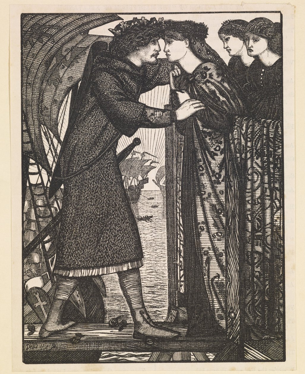 Kung Sigurd korsfararen - A Norse Saga av Edward Burne Jones