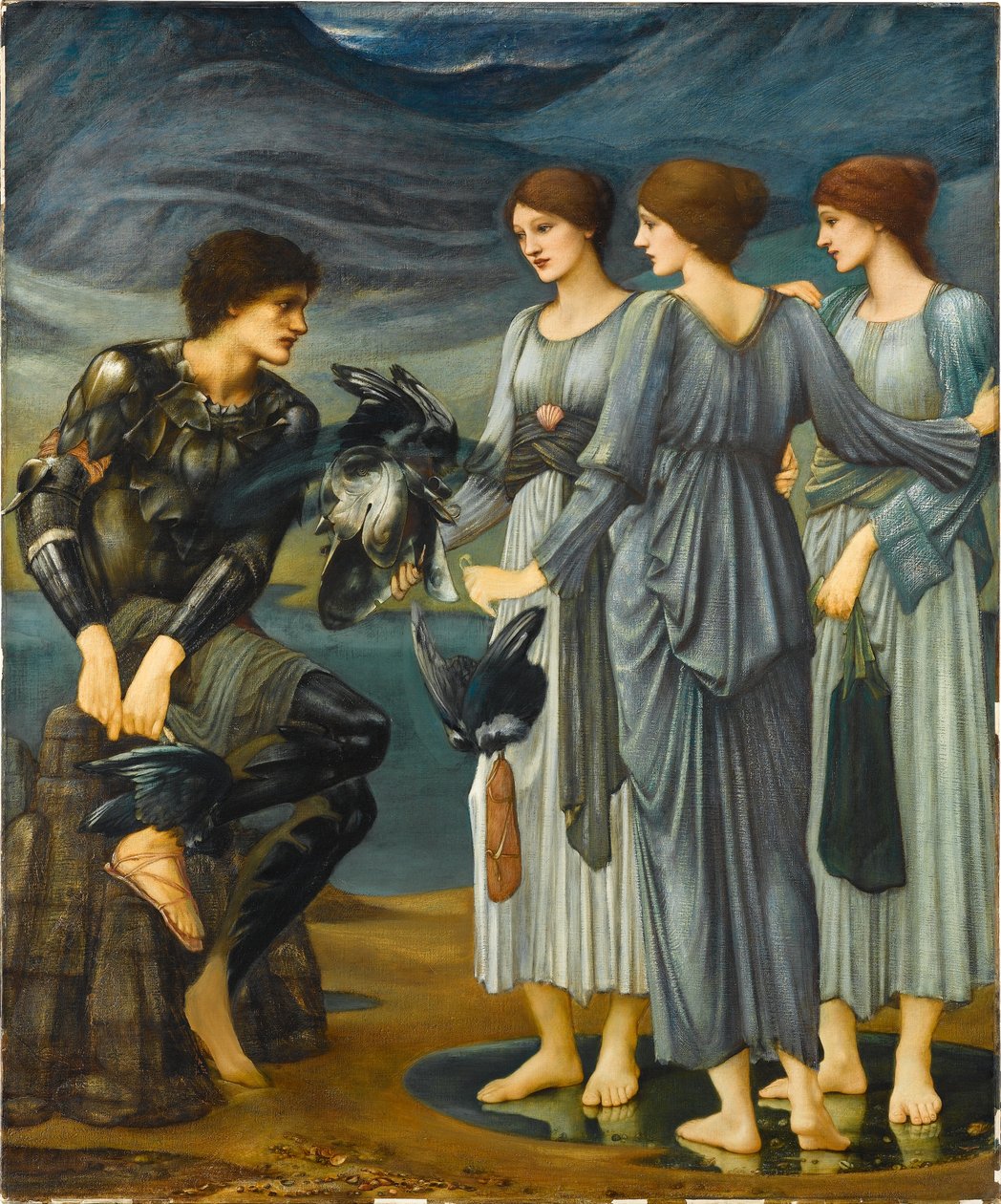 Perseus och havsnymferna av Edward Burne-Jones