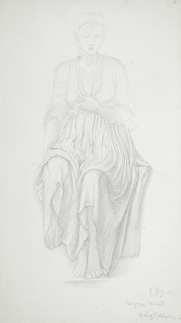 Sittande kvinna av Edward Burne-Jones