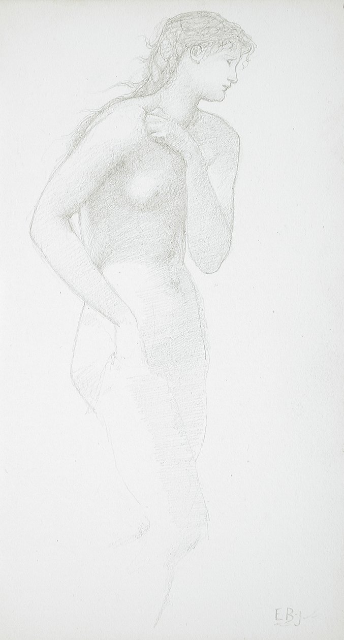 Stående kvinnlig akt av Edward Burne-Jones