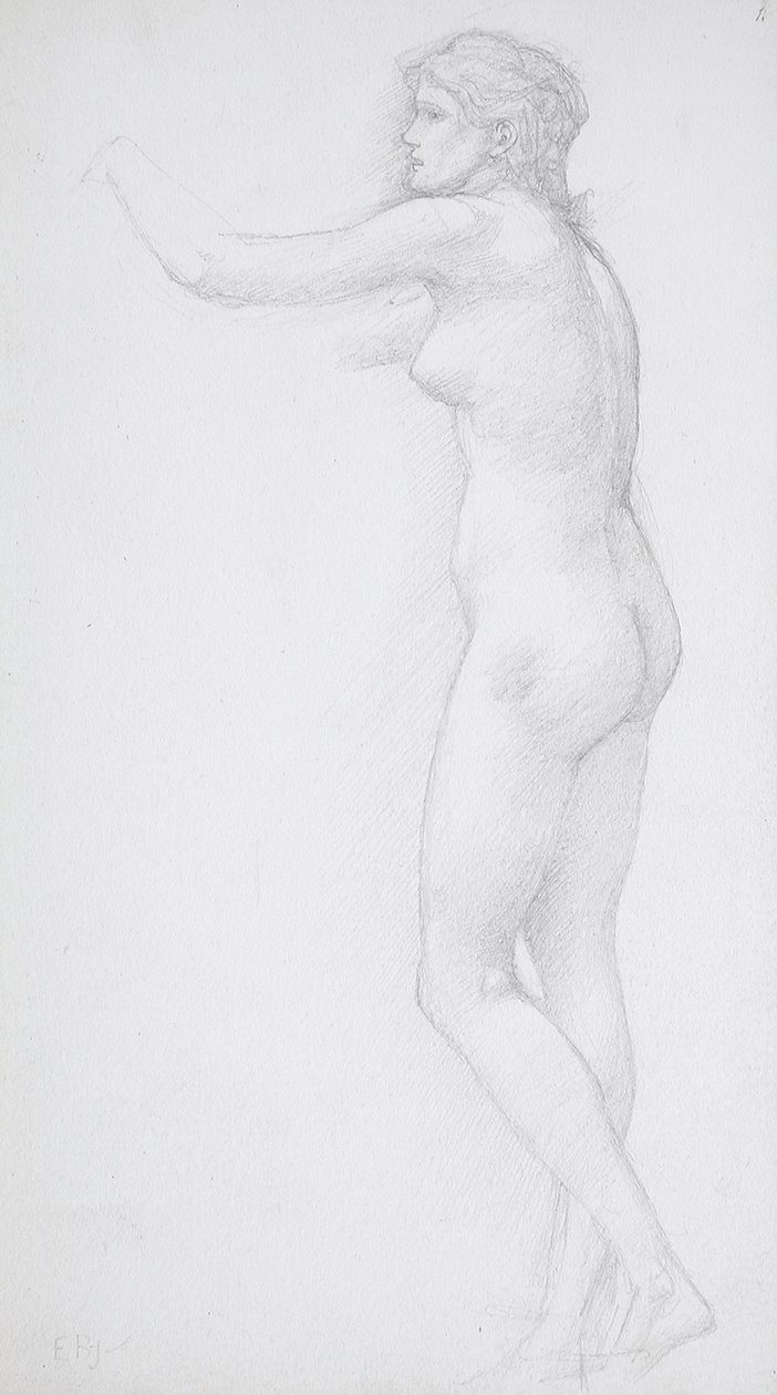 Stående kvinnlig akt av Edward Burne-Jones