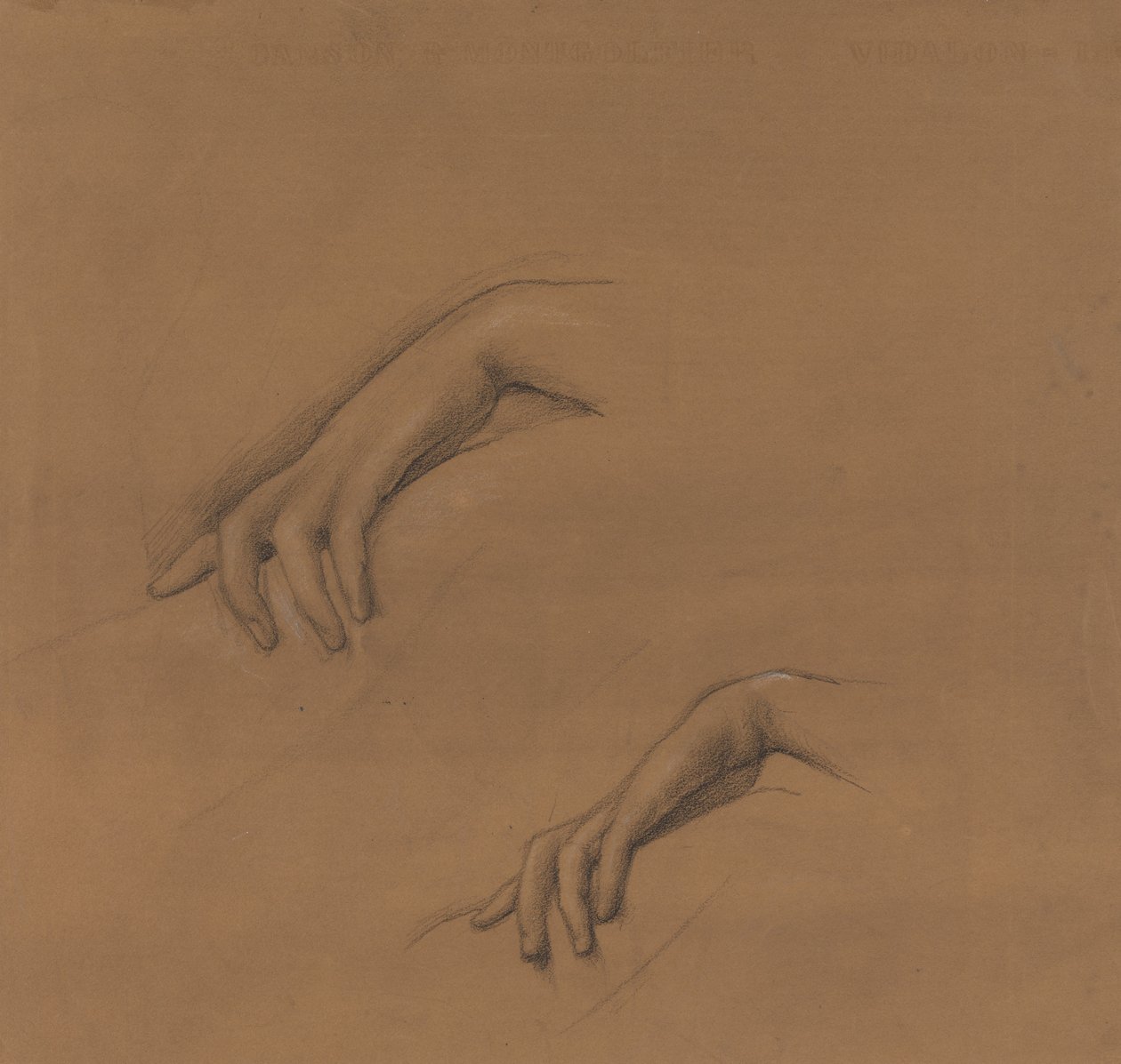 Studies for a Hand in The Godhead Fires av Edward Burne-Jones