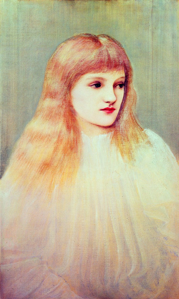 Portræt af Cecily Horner, 1895 swed av Edward Burne Jones