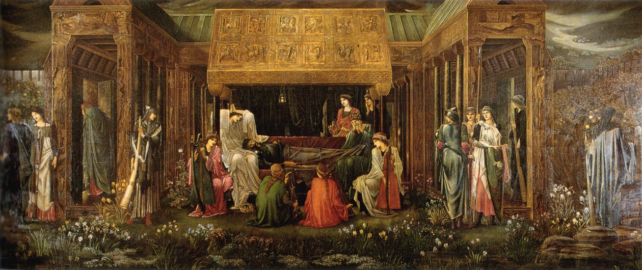 Arthurs sista sömn i Avalon av Edward Burne Jones