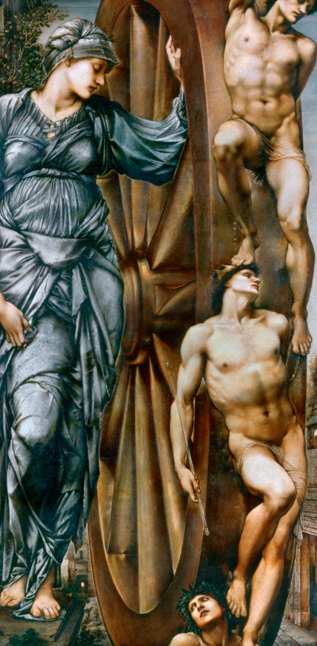 Lyckohjulet, 1875-1883 av Edward Burne Jones