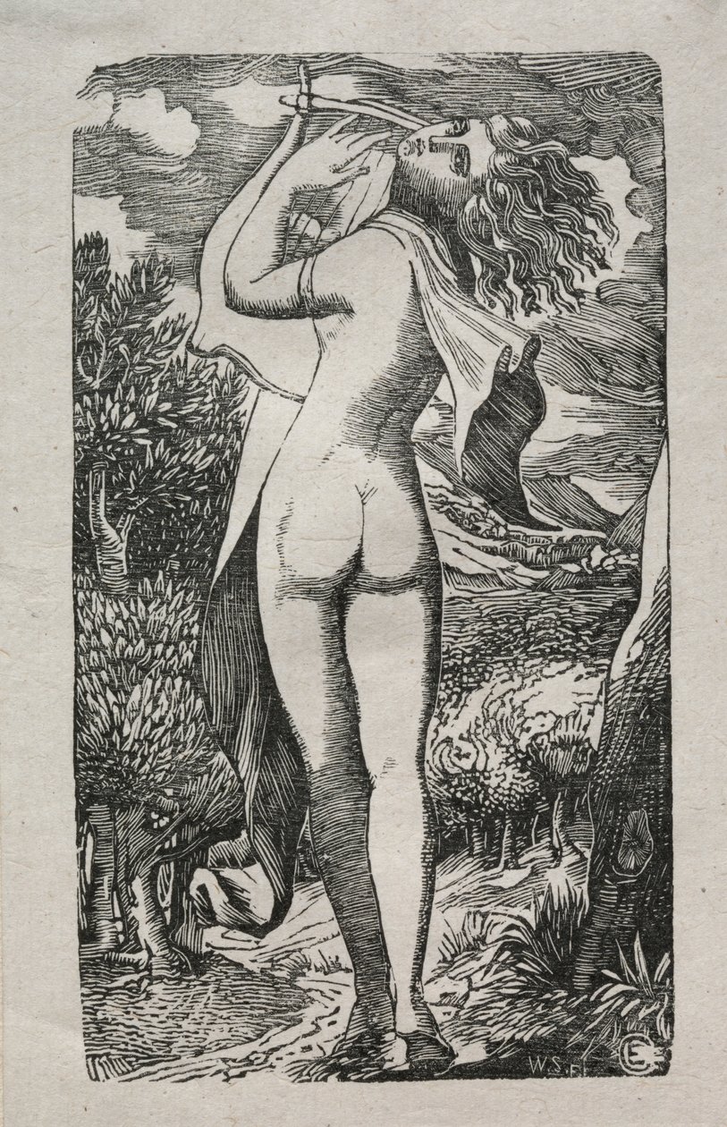 Bacchante eller Spelaren på Lyran av Edward Calvert
