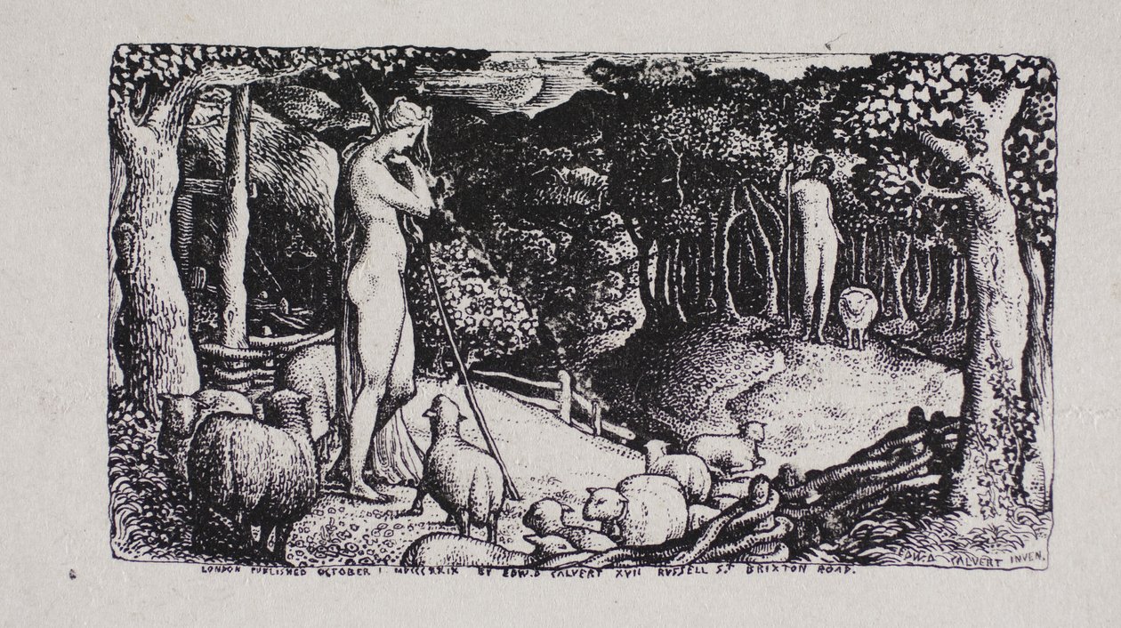 Idealiskt pastoralt liv av Edward Calvert